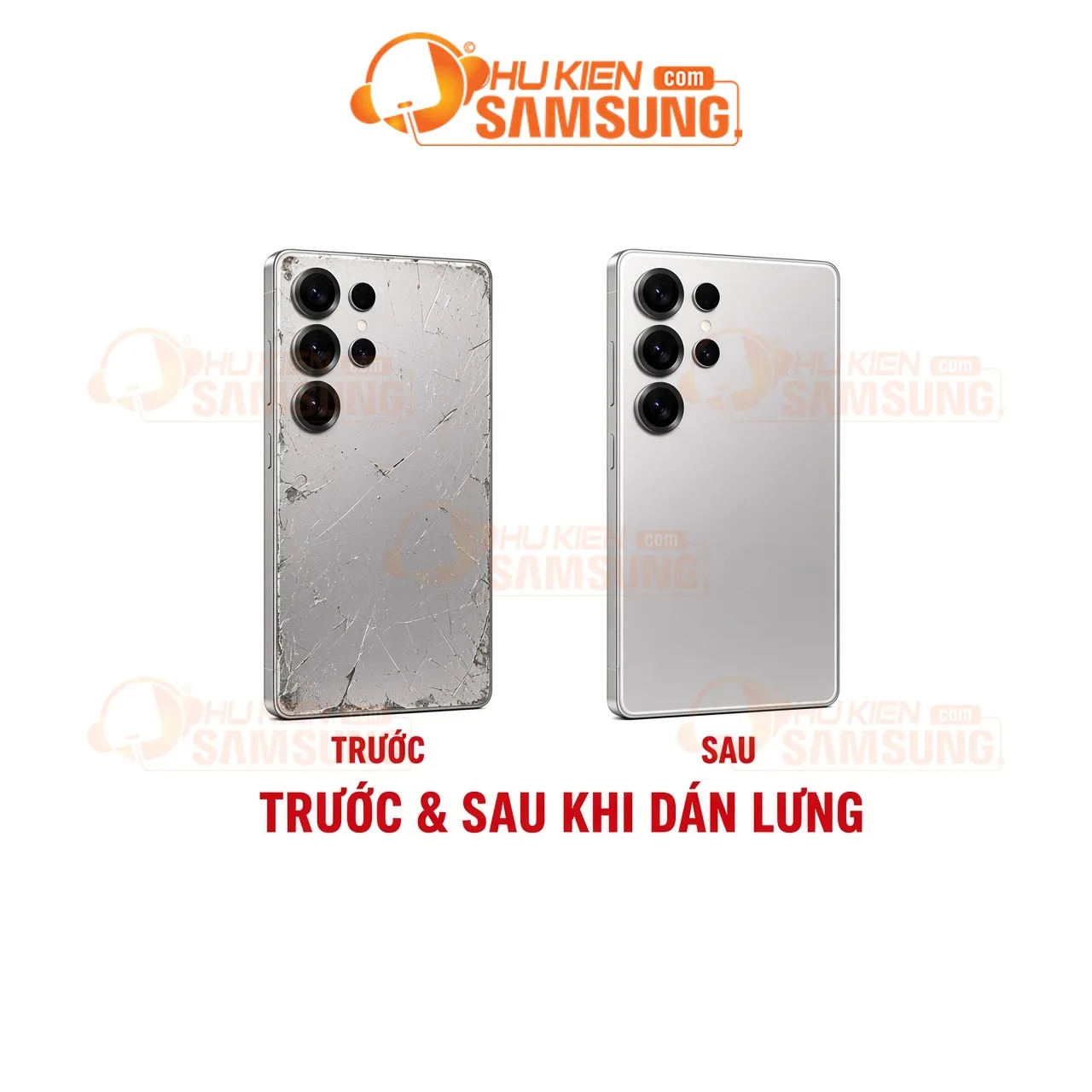 Dán PPF lưng Samsung Galaxy S25 Ultra – Before/after – phukiensamsung.com