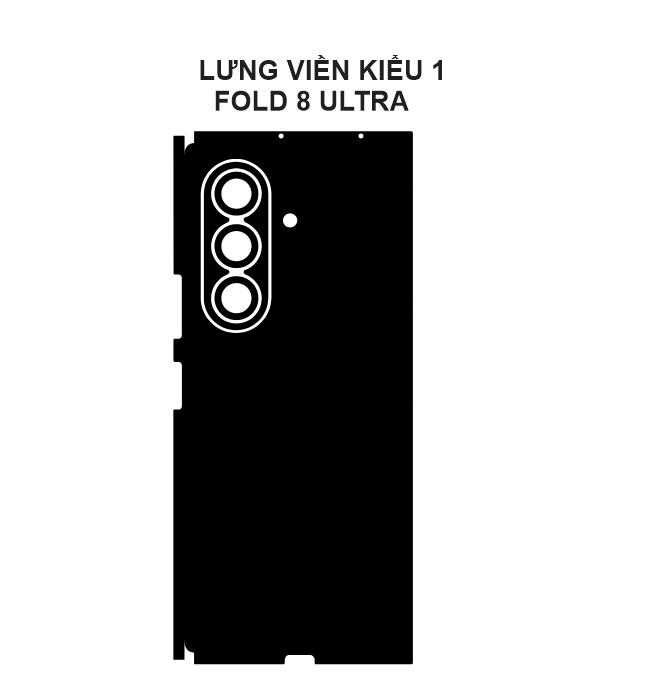 Lưng viền Fold 8 Ultra
